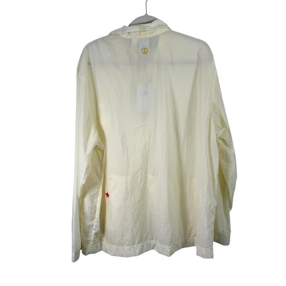 Nike Unlined Coaches Jacket Yellow Coconut Milk Embroider DM5055-113 NEW Mens XL - Picture 9 of 9